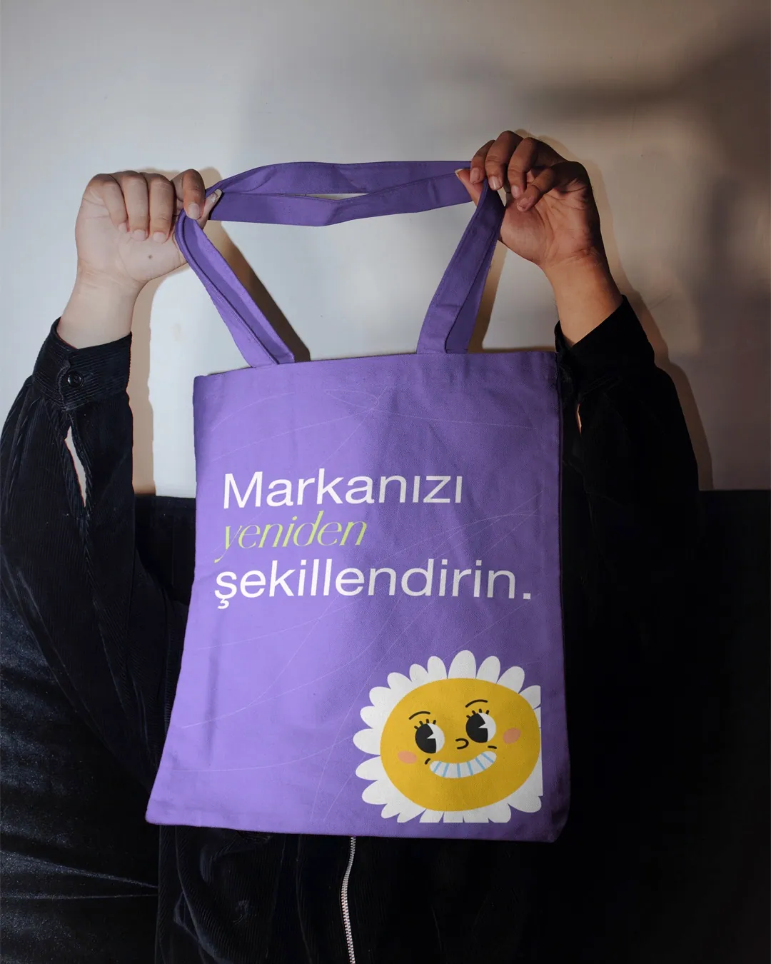 Tote bag designed with the Renee brand identity
