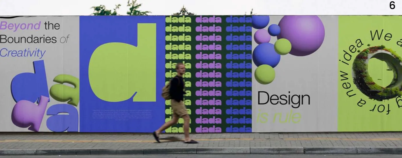 Tipografik marka duvarı uygulaması