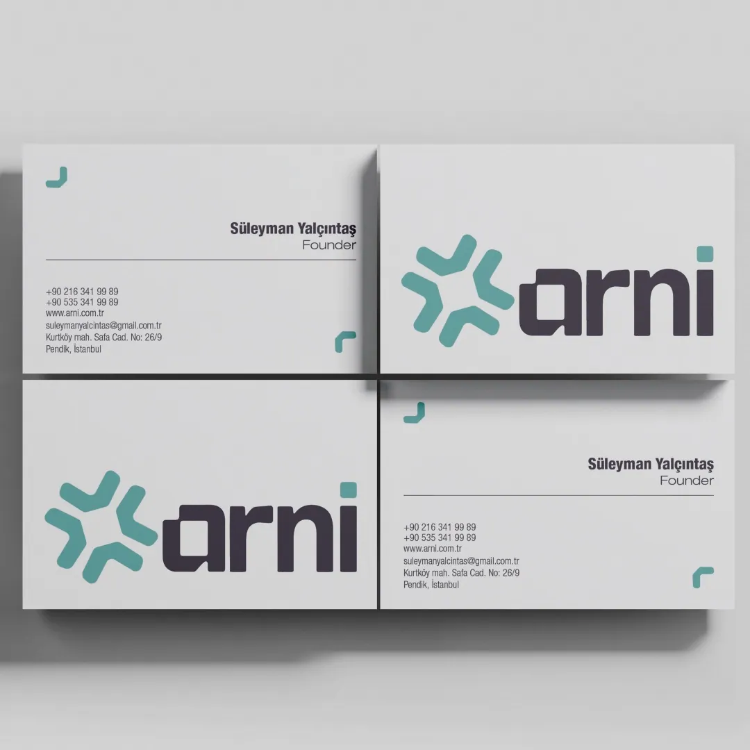 Arni corporate identity business card application