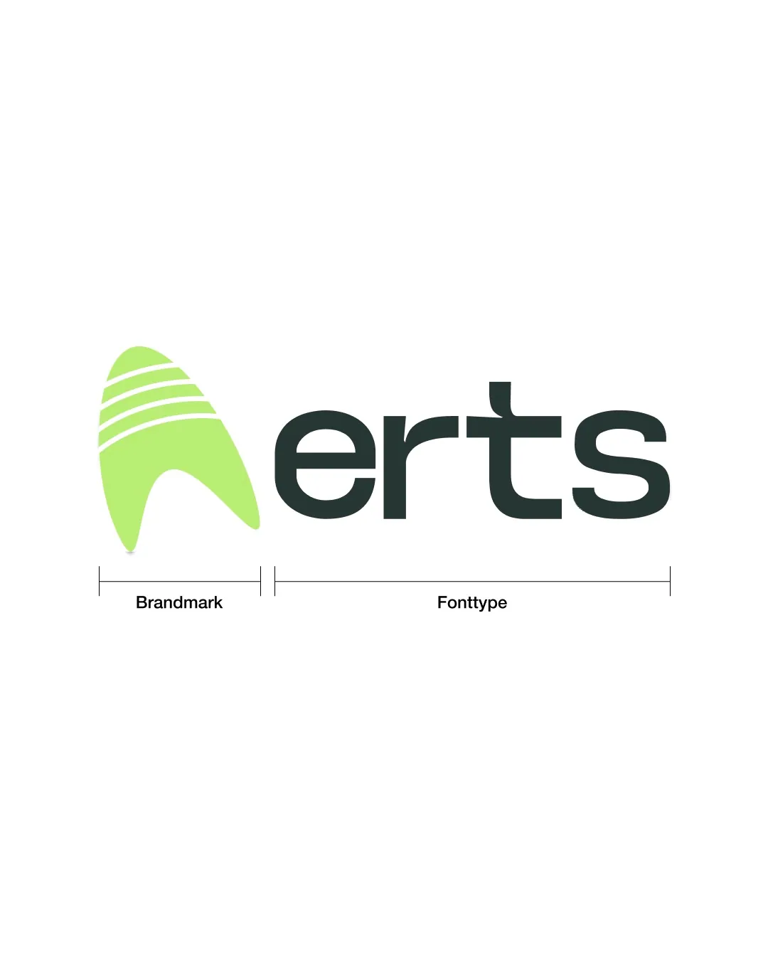 Brand mark on colored backgrounds