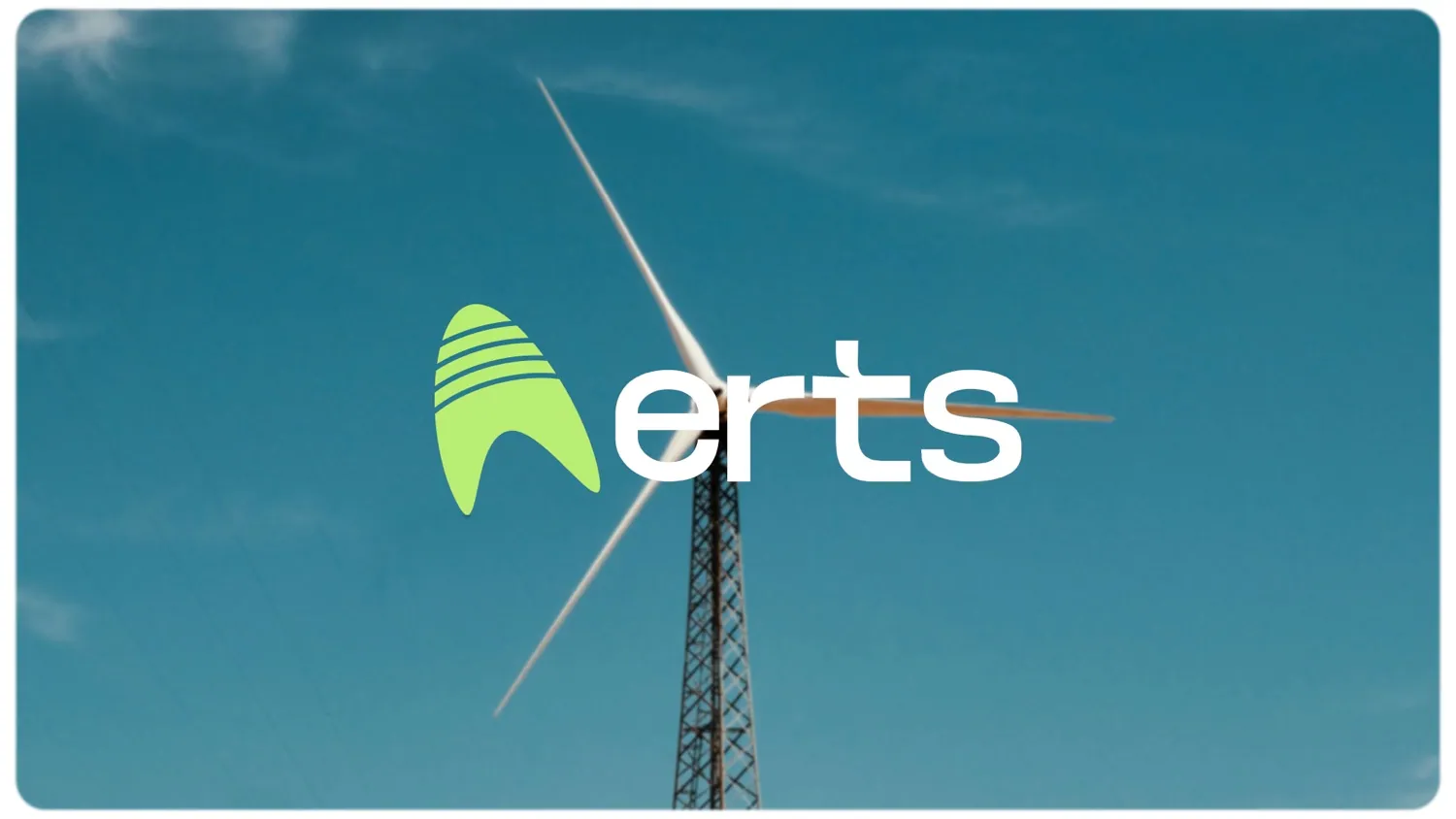 ERTS logo applied on a wind turbine