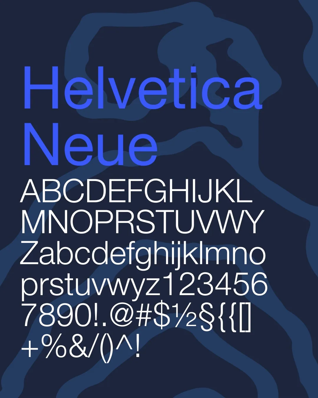 Helvetica Neue typography system