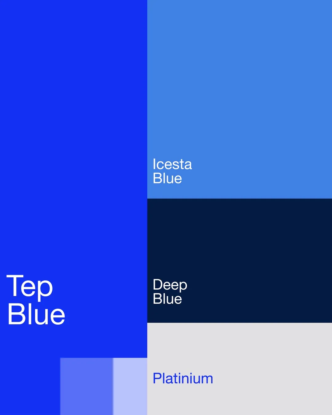 Tepsta blue color scale